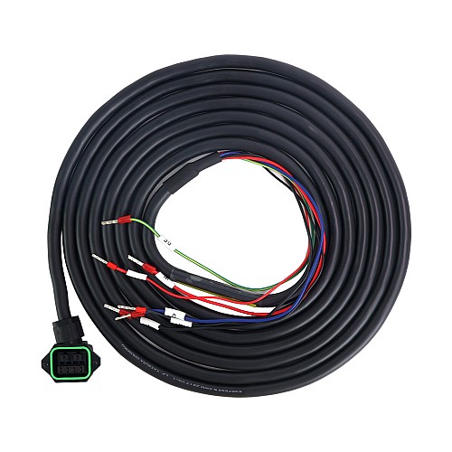 Удлинительный кабель длиной 3 м (118,11 дюйма) с 4-контактным разъемом для серводвигателя серии T6 23 бит с тормозом
