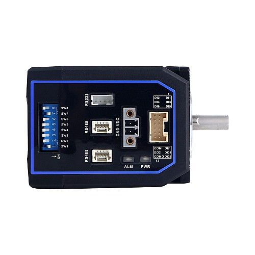 Интегрированный шаговый двигатель RS485 серии iDM NEMA 23 1,3 Нм (184,1 унций-дюйма) 20-50 В постоянного тока Интегрированный шаговый двигатель RS485 серии iDM NEMA 23 1,3 Нм (184,1 унций-дюйма) 20-50 В постоянного тока