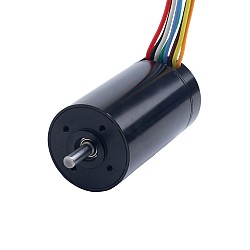 Бесщеточный безсердечниковый круглый двигатель 48V 10000RPM 140mNm 146.6W 4.6A Ф35x60mm