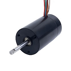 Бесщеточный безсердечниковый круглый двигатель 28V 3500RPM 304mNm 111W 6.06A Ф50x70mm