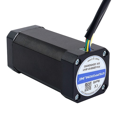 Бесщеточный двигатель постоянного тока 48 В, 3000 об/мин, 0,25 Нм, 79 Вт, 2,30 А, 42 x 42 x 101 мм