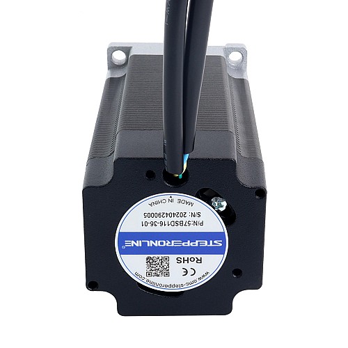 Бесщеточный двигатель постоянного тока 36 В, 3000 об/мин, 0,6 Нм, 188 Вт, 7,20 А, 57 x 57 x 116 мм