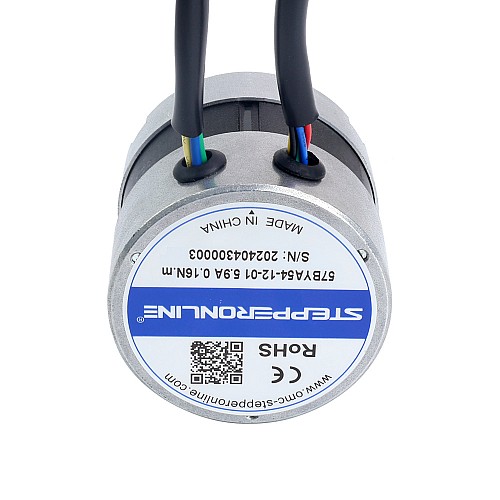 Бесщеточный двигатель постоянного тока 12 В, 3000 об/мин, 0,16 Нм, 50 Вт, 5,90 А, Φ57x53,5 мм