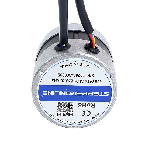 Бесщеточный двигатель постоянного тока 24 В, 3000 об/мин, 0,16 Нм, 50 Вт, 2,90 А, Φ57x53,5 мм