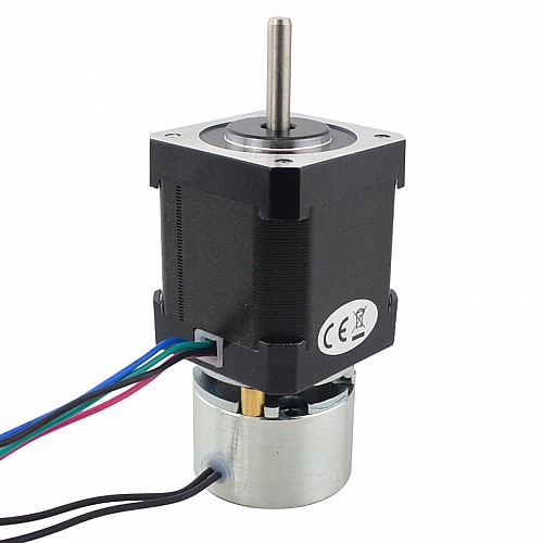 Шаговый двигатель Nema 17 0,44 Нм (62,32 унции-дюйма) с моментом трения тормоза 0,25 Нм (35,4 унции-дюйма)