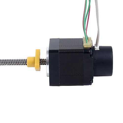Внешний линейный шаговый двигатель Nema 11 Acme 1,0 А, стек 32,2 мм, с оптическим поворотным энкодером, 300 имп/об