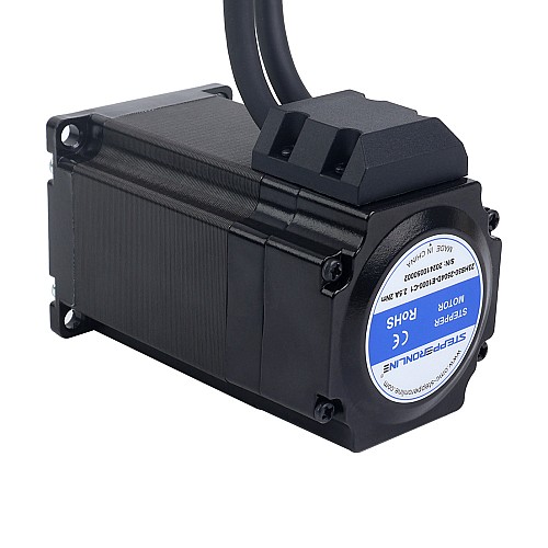 Шаговый двигатель Nema 23 серии S с замкнутым контуром, 2,0 Нм (283,22 унции/дюйм), 3-канальный энкодер, 1000 имп/об (4000 циклов/об)