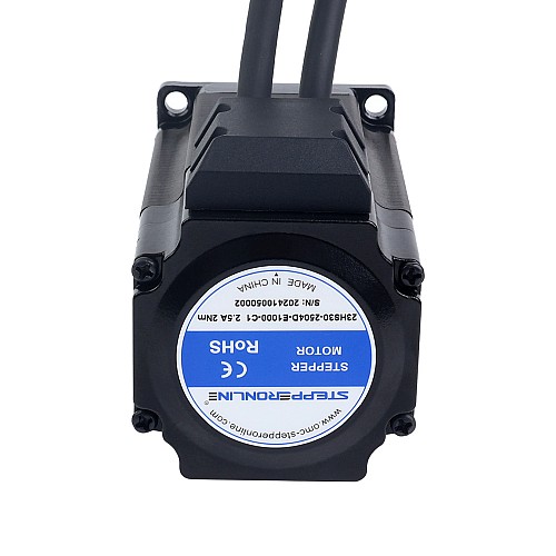 Шаговый двигатель Nema 23 серии S с замкнутым контуром, 2,0 Нм (283,22 унции/дюйм), 3-канальный энкодер, 1000 имп/об (4000 циклов/об)