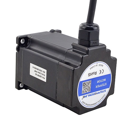 Шаговый двигатель серии P IP67 с защитой от попадания воды, класс NEMA 23, 5,0 А, 1,8 Нм (254,90 унций/дюйм)