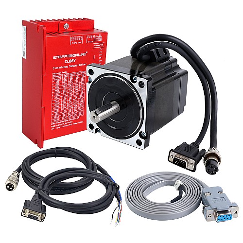 Комплект ЧПУ для одноосного шагового двигателя с замкнутым контуром серии YS V2.0, двигатель и драйвер Nema 34, 4,30 Нм (608,93 унций-дюйма)