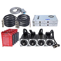 Комплект шагового двигателя с обратной связью YS Series, 4 оси, 4,00 Нм (566,45 унц-дюйм), Nema 24, V2.0, с блоком питания