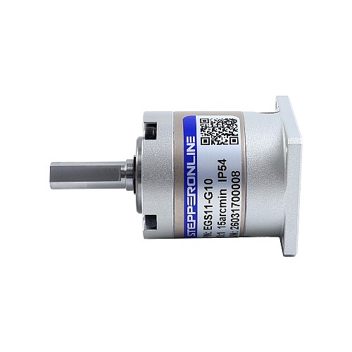 Планетарный редуктор серии EG с передаточным числом 10:1 и люфтом 15 угловых минут для шагового двигателя Nema 11