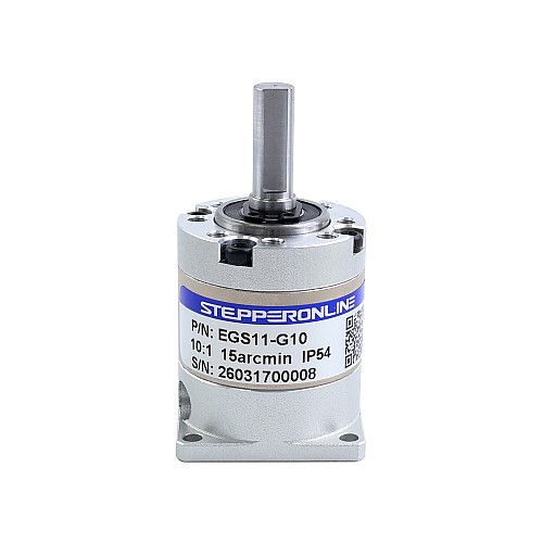 Планетарный редуктор серии EG с передаточным числом 10:1 и люфтом 15 угловых минут для шагового двигателя Nema 11