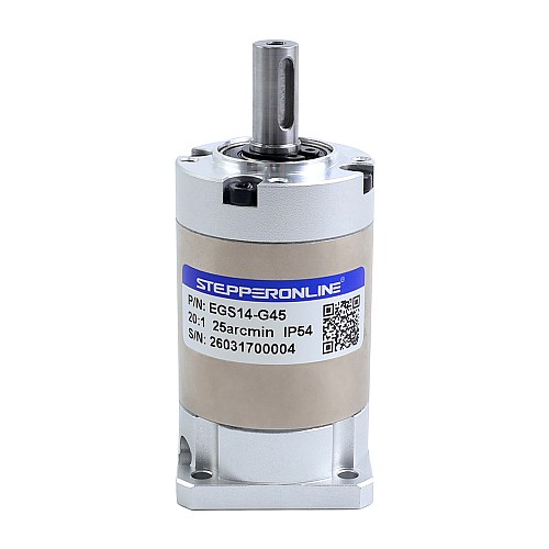 Планетарный редуктор серии EG с передаточным числом 45:1 и люфтом 25 угловых минут для шагового двигателя Nema 14