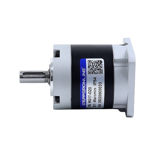 Планетарный редуктор серии MG с передаточным отношением 20:1 и люфтом 45 угловых минут для шагового двигателя Nema 17 - MG17-G20 | StepperOnline