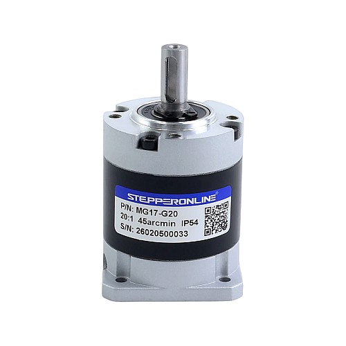 Планетарный редуктор серии MG с передаточным отношением 20:1 и люфтом 45 угловых минут для шагового двигателя Nema 17 - MG17-G20 | StepperOnline