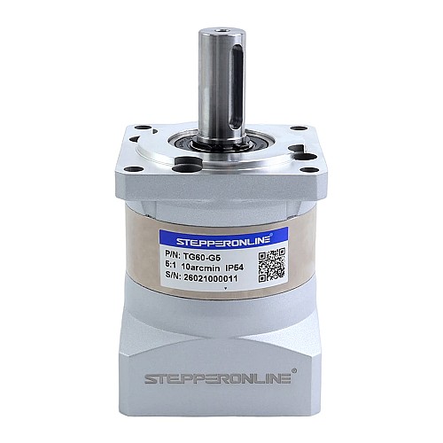 Планетарный редуктор серии TG 60 мм 5:1 с люфтом 10 угловых минут для серводвигателей