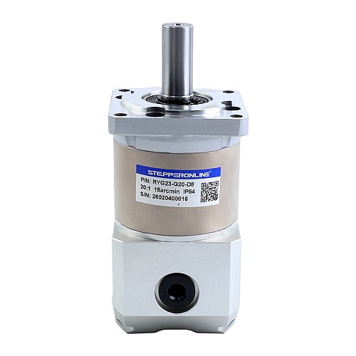 Угловой планетарный редуктор серии RYG, передаточное отношение 20:1, люфт 15 угловых минут для шагового двигателя Nema 23