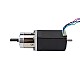 Шаговый двигатель Nema 11 длиной 51 мм с задним валом, отверстием под винт и коробкой передач с передаточным числом 5:1