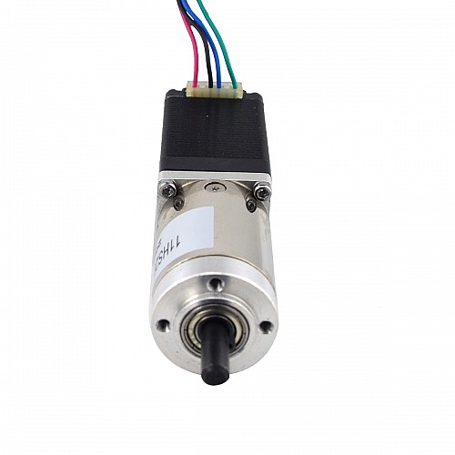 Шаговый двигатель Nema 11 длиной 51 мм с задним валом и отверстием под винт, передаточным числом 51:1