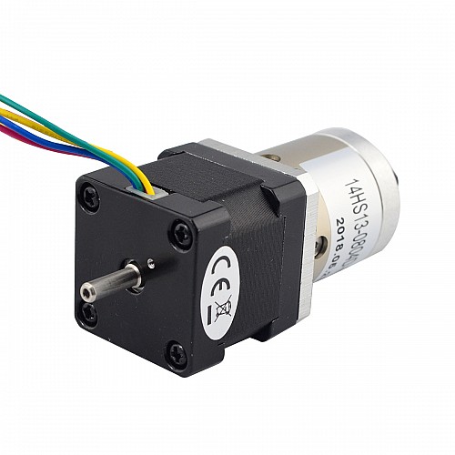 Шаговый двигатель Nema 14 длиной 34 мм с задним валом и отверстием под винт, передаточным числом 19:1