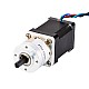 Шаговый двигатель Nema 14 длиной 52 мм с задним валом и планетарным редуктором с передаточным числом 4:1