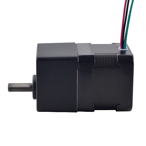 Шаговый двигатель Nema 17 с прямозубым редуктором, передаточное отношение 10:1
