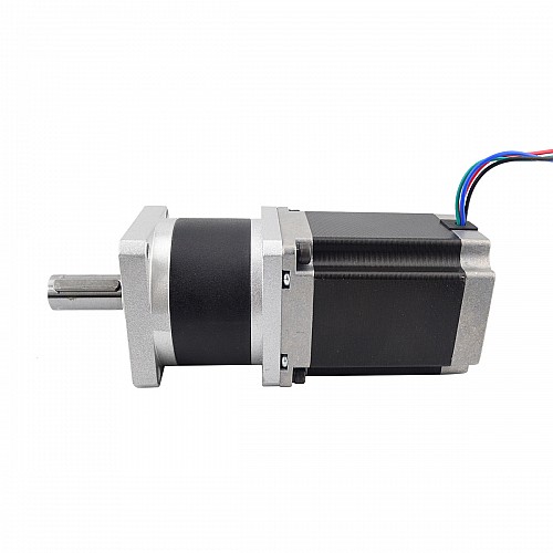 Шаговый двигатель Nema 23, длина = 76 мм, передаточное отношение 10:1, высокоточный планетарный редуктор