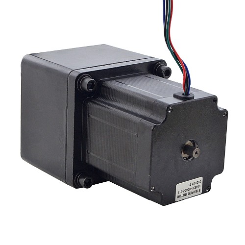 двухполюсный шаговый двигатель Nema 34 длиной 97 мм с задним валом и прямозубым редуктором с передаточным числом 13:1 - 34HS38-4004D-SG13 | StepperOnline