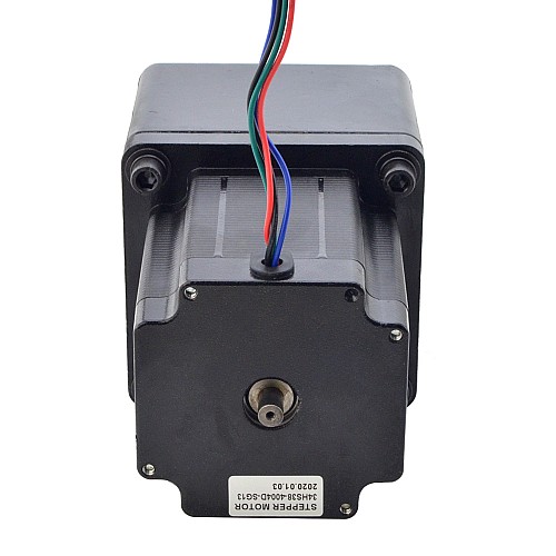 двухполюсный шаговый двигатель Nema 34 длиной 97 мм с задним валом и прямозубым редуктором с передаточным числом 13:1 - 34HS38-4004D-SG13 | StepperOnline