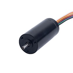 Бесщеточный безсердечниковый круглый двигатель 48V 10500RPM 23.5mNm 25.84W 0.67A Ф22x45mm