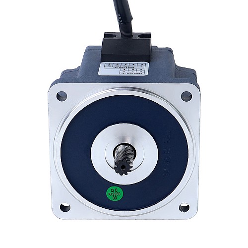 Бесщеточный двигатель постоянного тока 48 В, 150 Вт, 200 об/мин, редукторный, 5,25 Нм (743,46 унций-дюйм), 15:1, прямозубый редуктор