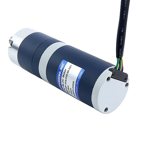 Бесщеточный мотор постоянного тока 24 В, 60 Вт, 30,1 об/мин, 13,80 Нм (1954,24 унций-дюйма), планетарный редуктор 99,5:1