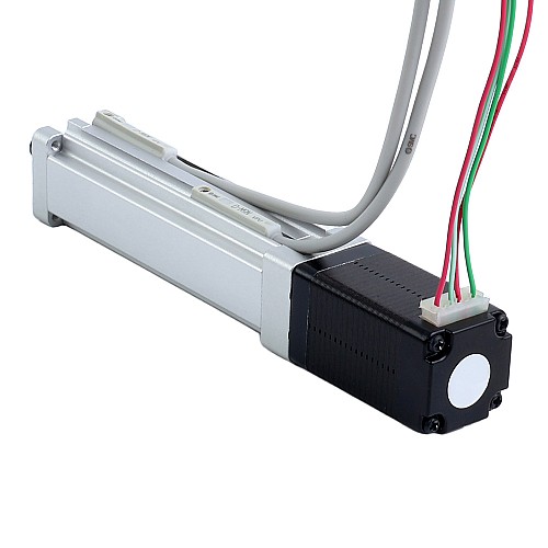 Nema 8 шарико-винтовой передачей Электрический цилиндр 0.5A Ход 10mm 0.01Nm(1.42oz.in) Шаг 1mm(0.03937) с Конечный выключатель - LCB8S12BSS05-10D | StepperOnline