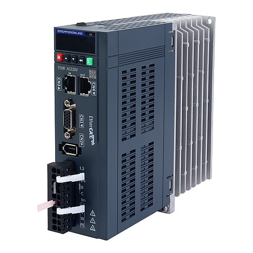 Комплект серводвигателя переменного тока серии A6 750 Вт EtherCAT, 3000 об/мин, 2,39 Нм, с тормозом, 17-битный абсолютный энкодер, IP67