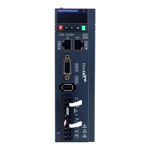 Комплект серводвигателя переменного тока серии A6 750 Вт EtherCAT, 3000 об/мин, 2,39 Нм, с тормозом, 17-битный абсолютный энкодер, IP67