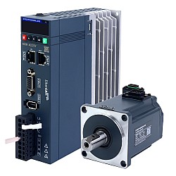 Комплект серводвигателя переменного тока серии A6 400 Вт EtherCAT, 3000 об/мин, 1,27 Нм, 17-битный абсолютный энкодер, IP67