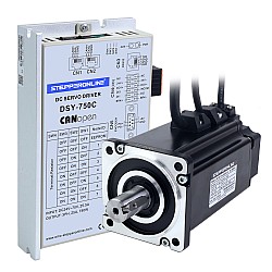 Серводвигатель постоянного тока серии DSY 750 Вт CANopen 24–70 В постоянного тока 2,39 Н·м с тормозом 3000 об/мин 17-битный инкрементальный энкодер IP65