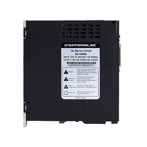 Комплект серводвигателя переменного тока серии E6 мощностью 750 Вт, 3000 об/мин, 2,39 Нм, 17-битный энкодер, класс защиты IP65