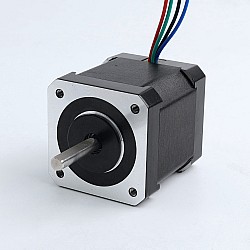 Б/у - Двухвальный Nema 17 Биполярный 0.9° 44 Нсм(62.3 oz.in) 1.68A 42x42x48mm 4 провода с кабелем 0.085 м