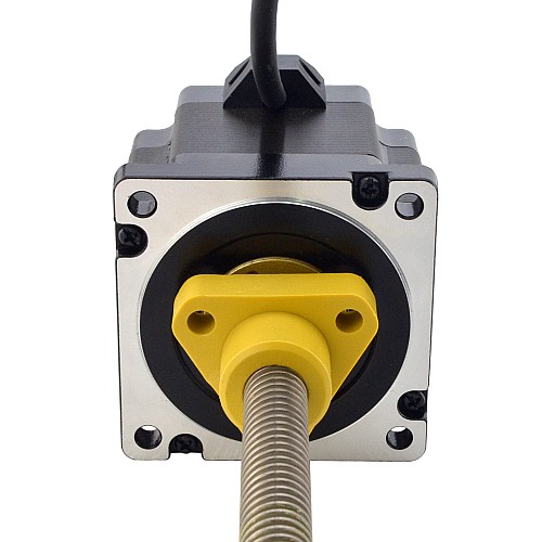 Внешний линейный шаговый двигатель NEMA 34 Acme, 5,5 А, 76 мм, винтовой вывод, длина вывода 6,35 мм (0,25 дюйма), длина вывода 200 мм