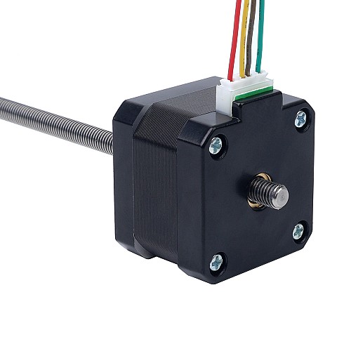 Nema 17, не закрепленный, 34 мм, вывод 0,84 А, 2 мм (0,07874 дюйма), длина 200 мм