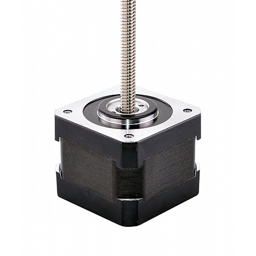 Nema 17, не закрепленный, 34 мм, вывод 1,5 А, 1,27 мм (0,05 дюйма), длина 150 мм