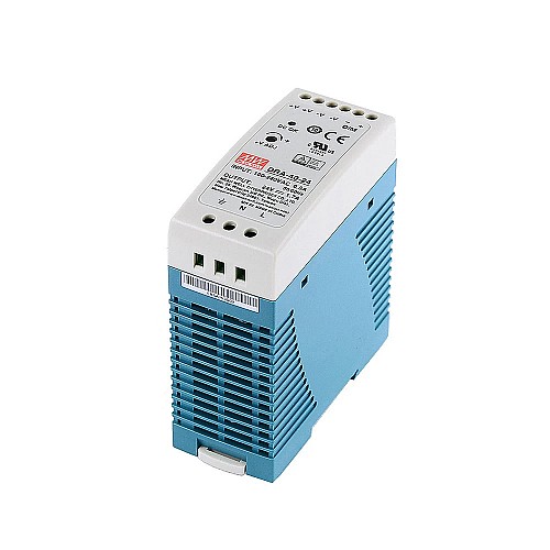 DRA-40-24 MEANWELL 40,8 Вт 24 В постоянного тока 1,7 А 115/230 В переменного тока одновыходный импульсный источник питания DRA-40-24 MEANWELL 40,8 Вт 24 В постоянного тока 1,7 А 115/230 В переменного тока одновыходный импульсный источник питания