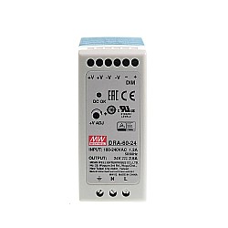 DRA-60-24 MEANWELL 60 Вт 24 В постоянного тока 2,5 А 115/230 В переменного тока одновыходный импульсный источник питания