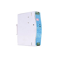 EDR-75-12 MEANWELL 75,6 Вт 12 В постоянного тока 6,3 А 115/230 В переменного тока, один выход, промышленная DIN-рейка
