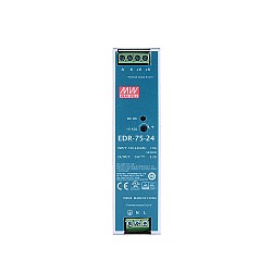 Блок питания MEANWELL EDR-75-24 75 Вт 24 В постоянного тока 3,2 А 115/230 В переменного тока на DIN-рейку