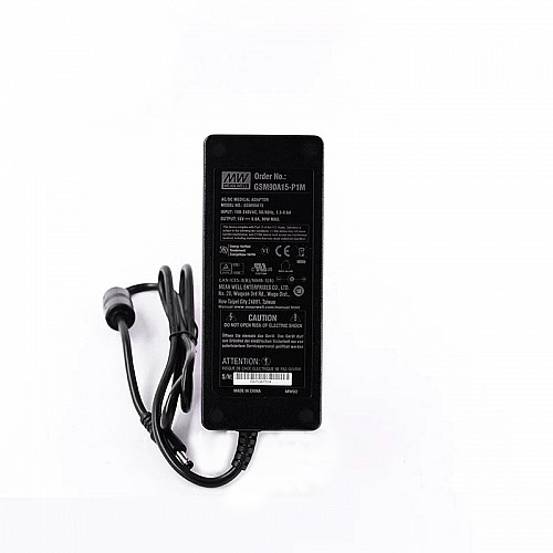 GSM90A15-P1M MEANWELL 90 Вт 15 В постоянного тока 6 А 115/230 В переменного тока, надежный, экологичный медицинский адаптер переменного тока