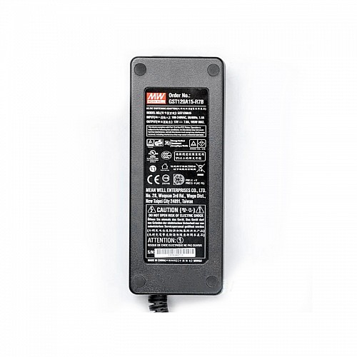 GST120A15-R7B MEANWELL 105 Вт 15 В постоянного тока 7 А 115/230 В переменного тока, надежный, экологичный промышленный адаптер переменного тока