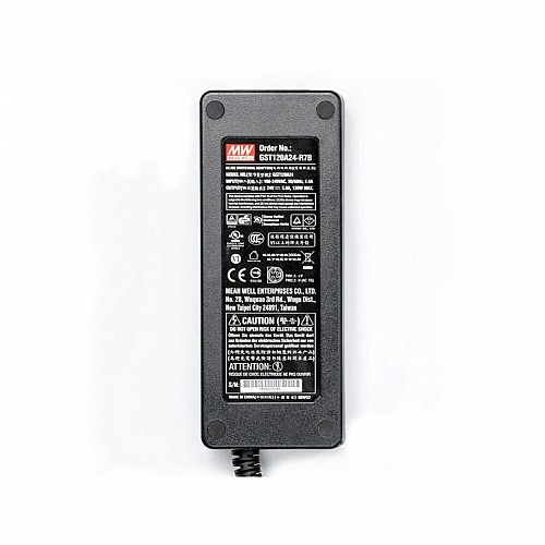 GST120A24-R7B MEANWELL 120 Вт 24 В постоянного тока 5 А 115/230 В переменного тока, надежный, экологичный промышленный адаптер переменного тока